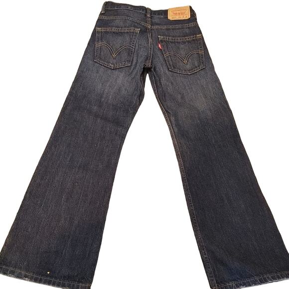 Levi's Straus 527 Boot Cut Dark Wash Cotton Waist 25 Length 25 - Picture 9 of 14